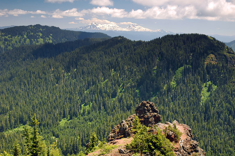 Browder Ridge and Three Sisters from the Iron Mountain summit